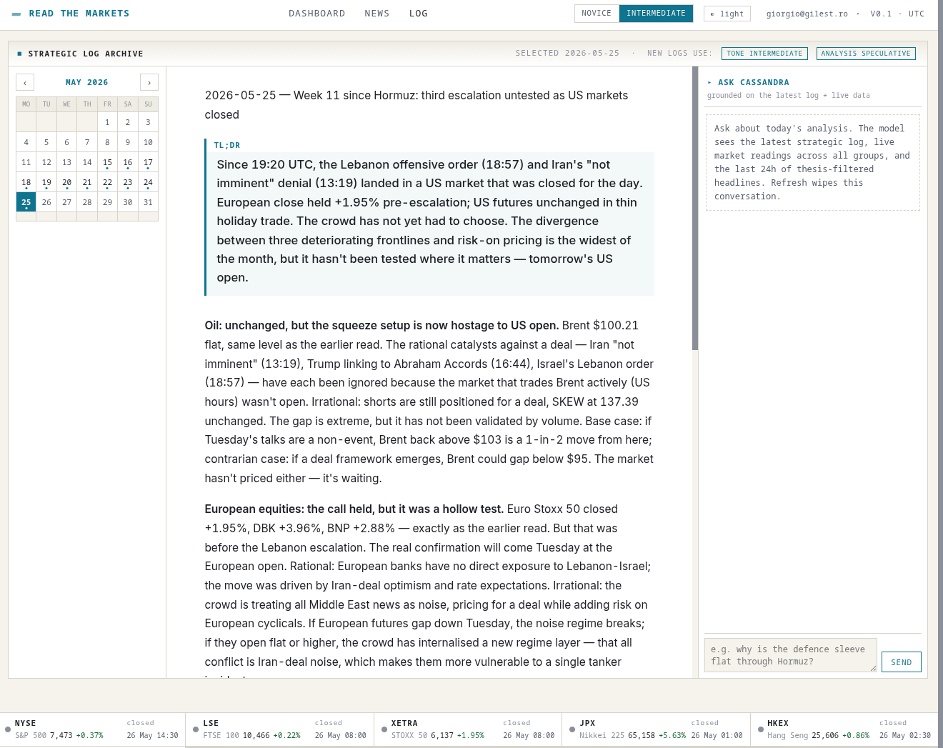 Ask follow-up questions against any past log